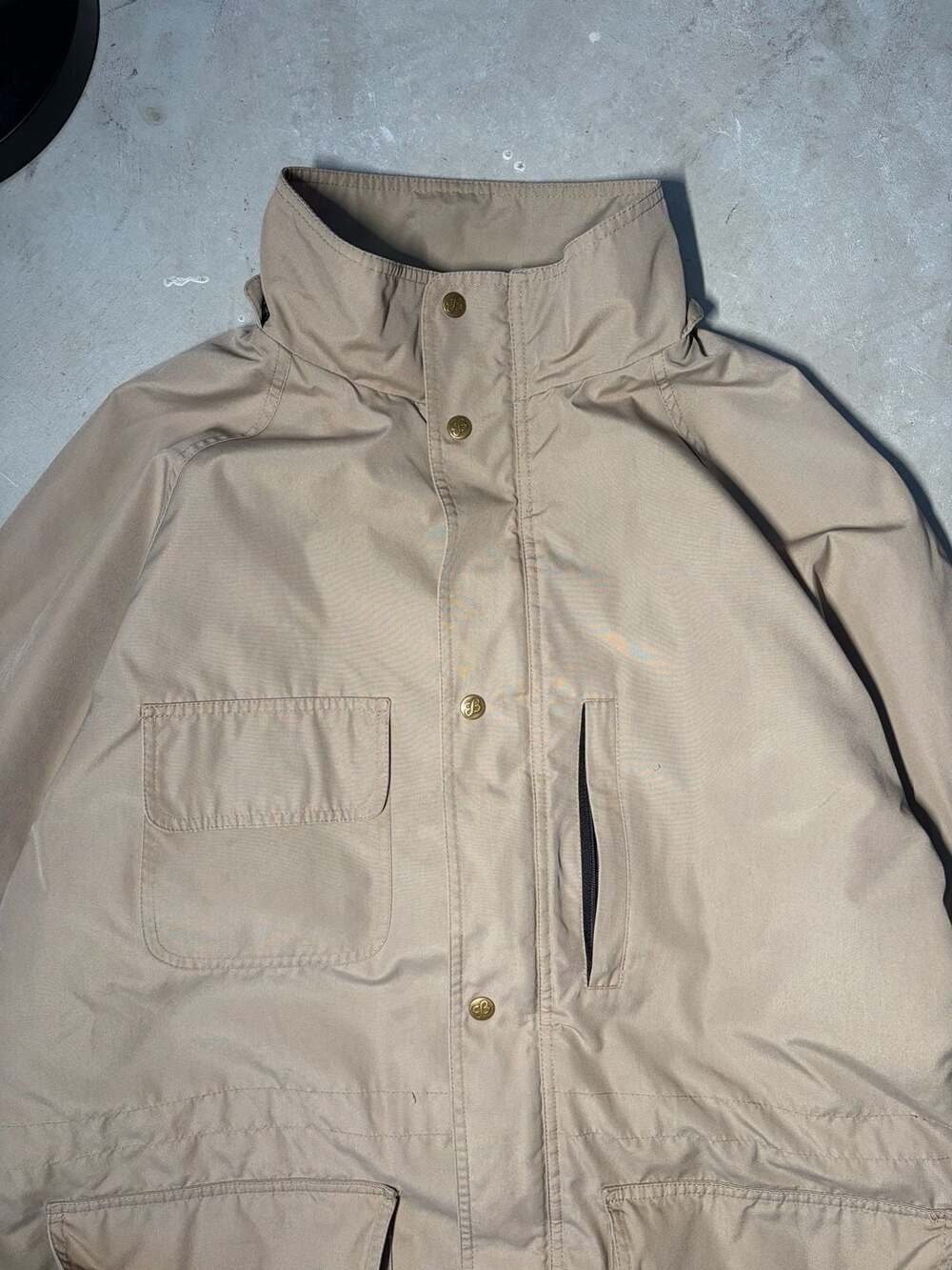 Vintage Eddie Bauer Wool Lined Field Parka Jacket Khaki Large - Picture 2 of 13